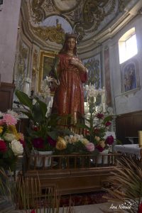 La statue de Sainte Julie en son église